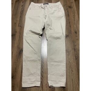 WannaBettaButt Jeans, Women's Size 8, Tan, Skinny, Pockets, Straight Leg
